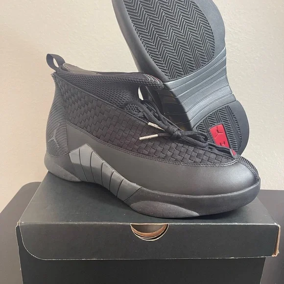Brand New Air Jordan 15 Retro 2017 Stealth Men Size 12 Black Rare